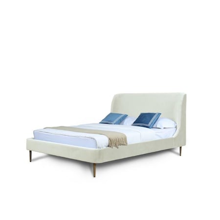 Manhattan Comfort Heather Full-Size Bed in Cream BD003-FL-CR